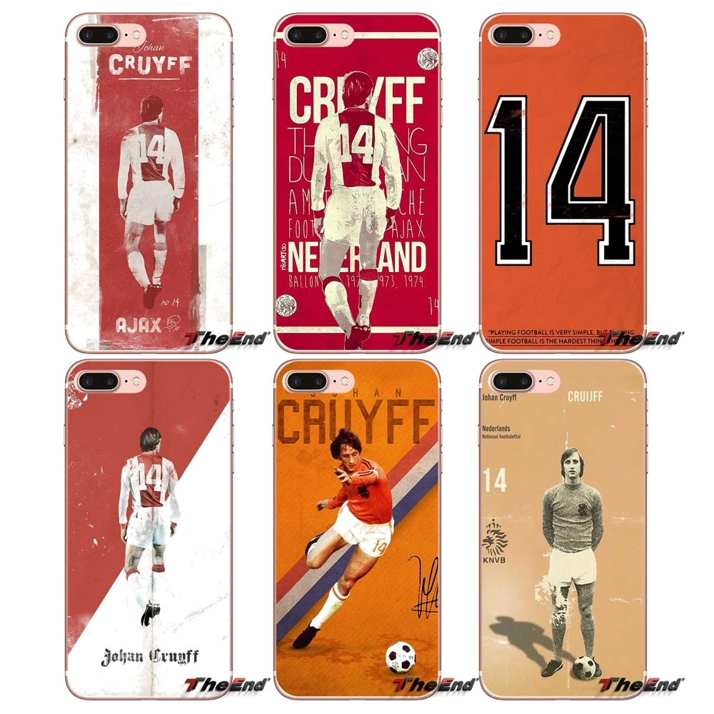 Чехол legends Dutch Johan Cruyff для iPhone X 4 4S 5 5S 5C SE 6 6S 7 8 Plus Samsung Galaxy J1 J3 J5 J7 A3 A5 2016 2017 | Мобильные