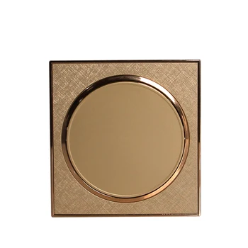 

86 Style Classical Wall Turn on Button Light Switch,Traditional Turn on Light Wall Switch Interrupter,1 Way,AC 220V-250V,Gold