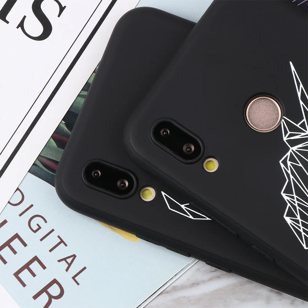 Матовый чехол с рисунком животных для Huawei P Smart 2019 P30 P20 Mate 20 10 Lite Pro P9 P8 P10 2017