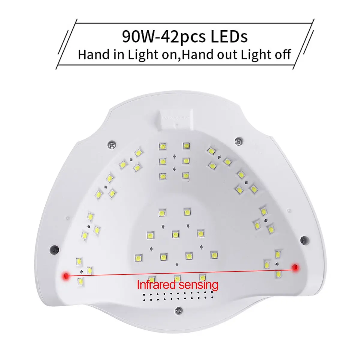 Сушилка для ногтей 90 Вт SUN X7 Plus 42 шт. светодиодная УФ лампа светильник с датчиком для отверждения маникюра 10S 30S 60S безболезненный режим Гель-лак для отверждения лампа