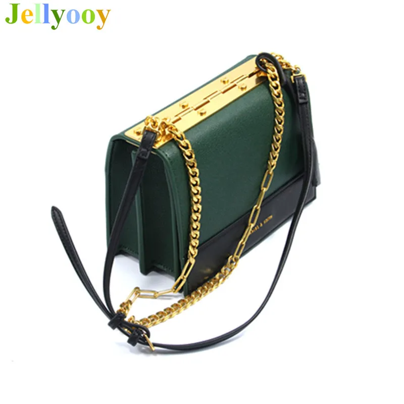 

Autumn Vintage Panelled High Quality Genuine Leather Women Handbags Luxury Fashion Chain Shoulder Messenger Handbags Sac A Main
