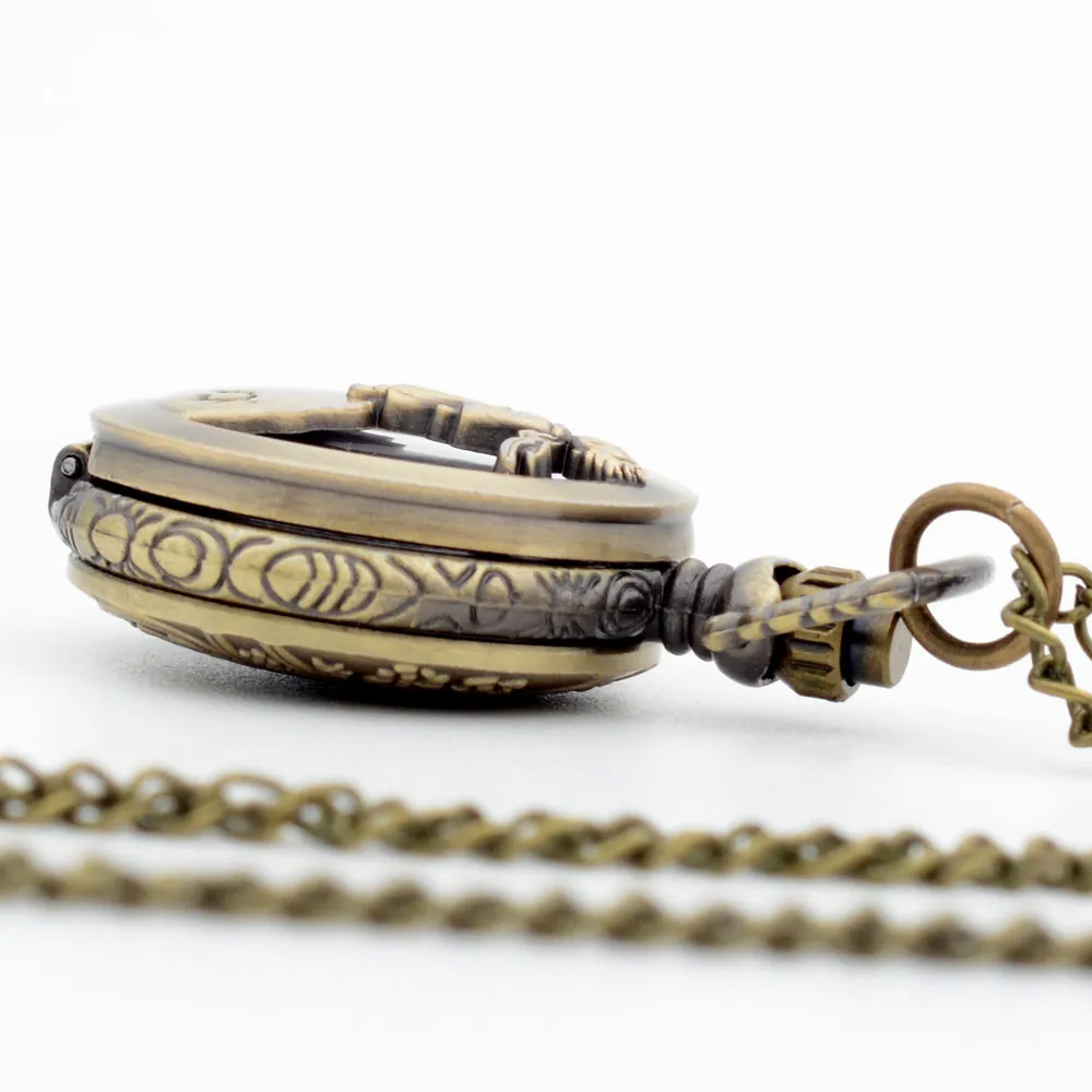 Новое прибытие Маленький принц бронзовые кварцевые карманные часы Аналоговые кулон ожерелье унисекс подарки для детей