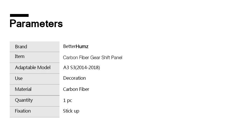 Betterhumz Автомобильный интерьер из углеродного волокна, панель переключения передач, кнопки, подлокотник, коробка, авто наклейки для Audi A3 S3, аксессуары для стайлинга автомобилей