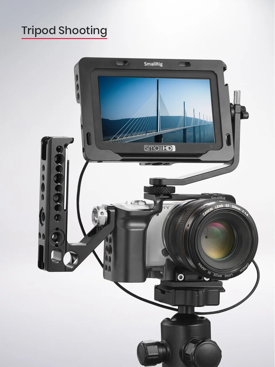 SmallRig A5000 клетка для sony A5000/A5100 алюминиевый сплав клетка для крепления штатива быстросъемный Комплект расширения-2226