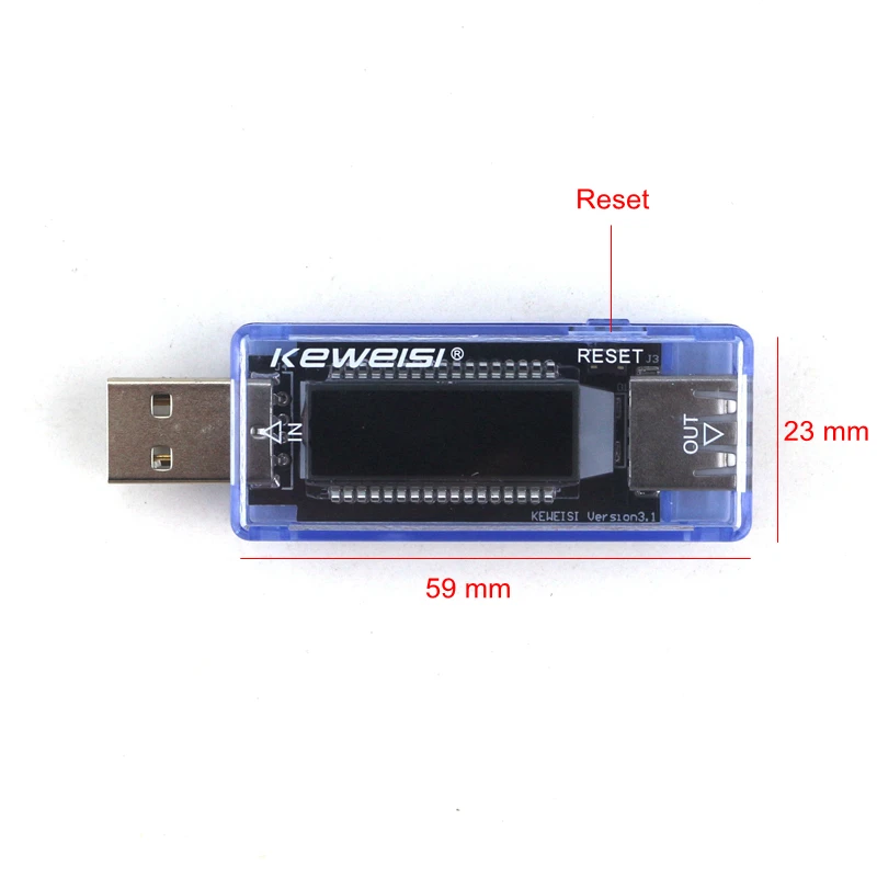 USB зарядное устройство тестер 3-9 в 3A Напряжение Ток детектор Амперметр зарядки доктор ЖК-дисплей Мобильный телефон Мощность монитор