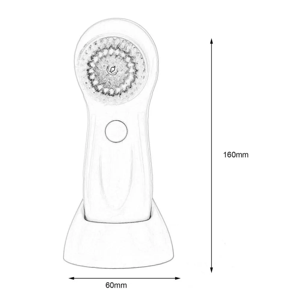 Очиститель для лица, вибрирующий, водонепроницаемый, для удаления черных точек, щетка для лица, мягкие чистящие средства, массажер, уход за кожей, моющая машина, чистка лица