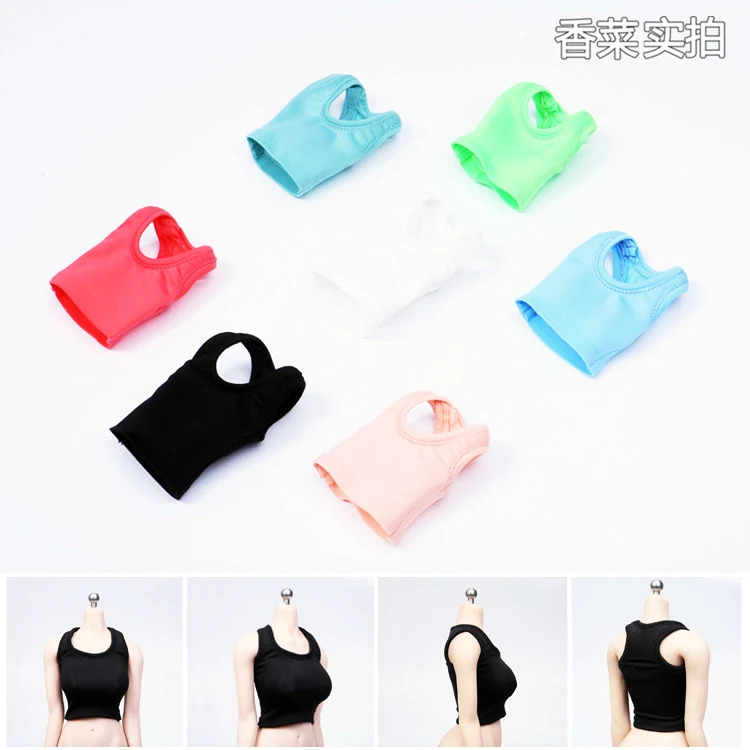 

Estartek 1/6 Candy Color Short Elastic Sports Vest for 12inch Phicen Jiaoudoll Verycool Action Figure DIY