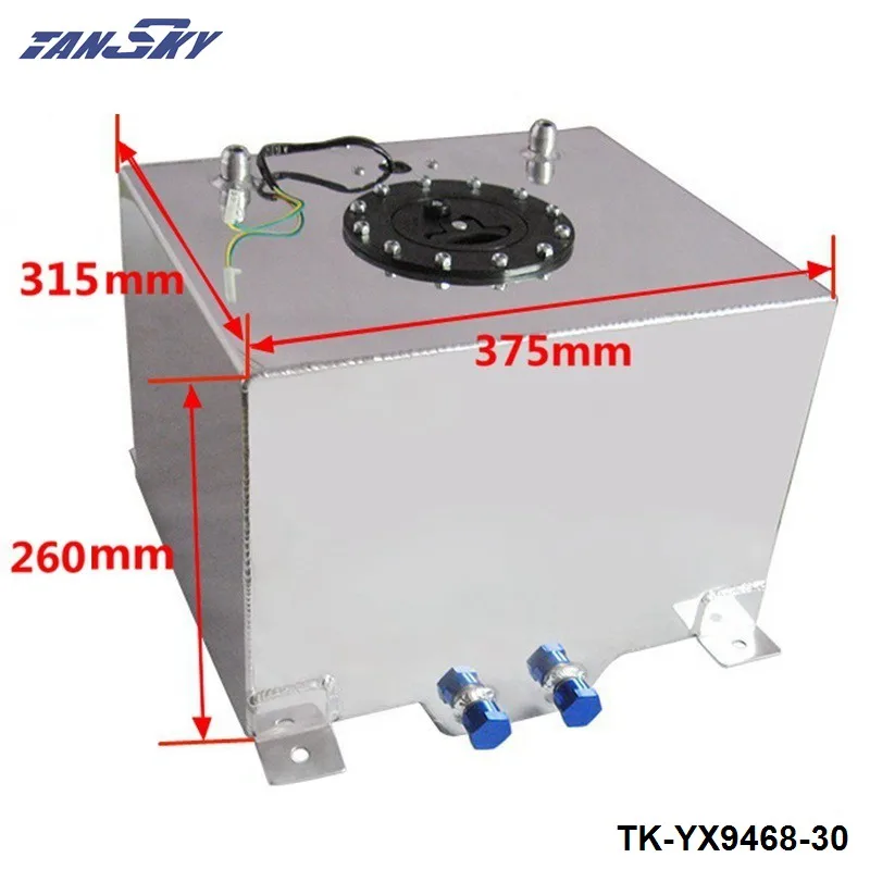 8 галлонов 30 lщепка покрытием Алюминий Гонки/Дрифтинг топливных элементов газовый бак+ уровня передатчик TK-YX9468-30