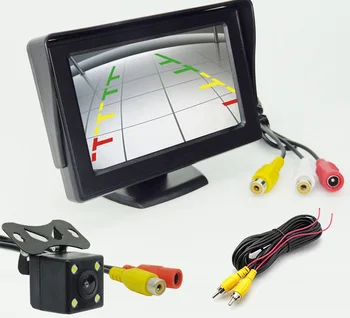 

Car Parking System Kit 4.3" TFT LCD Color Rearview Display Monitor with Waterproof Reversing Backup Rear View Camera