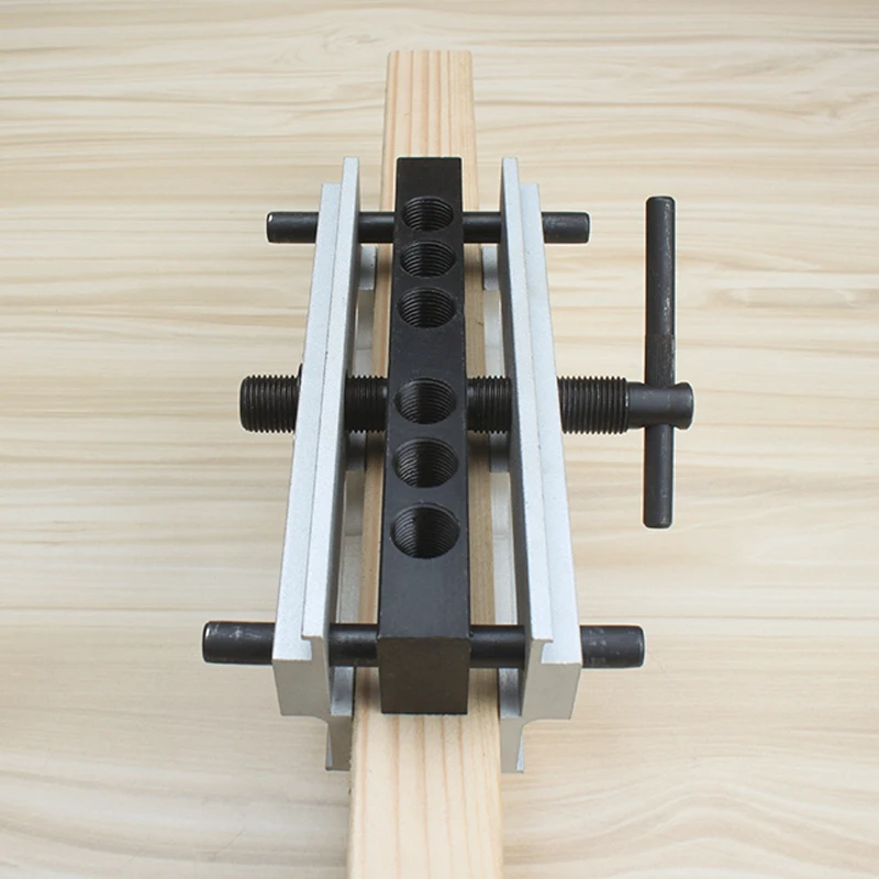 

Improved Dowel Jig for Furniture Board Connection Aluminum Six Diameter 6 to 12 mm with Bushes Self Centering Woodworking Jigs