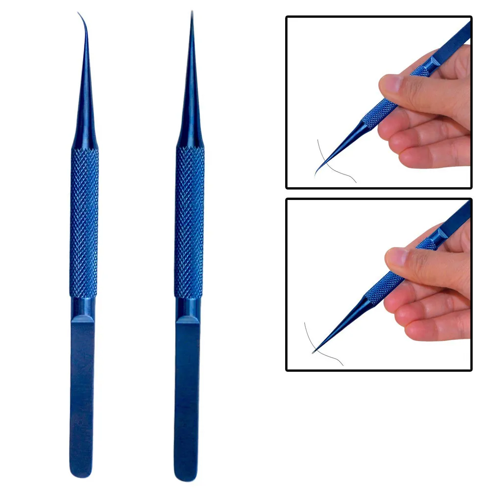  Titanium alloy tweezers professional maintenance tool 0.15mm edge precision fingerprint tweezers Ap