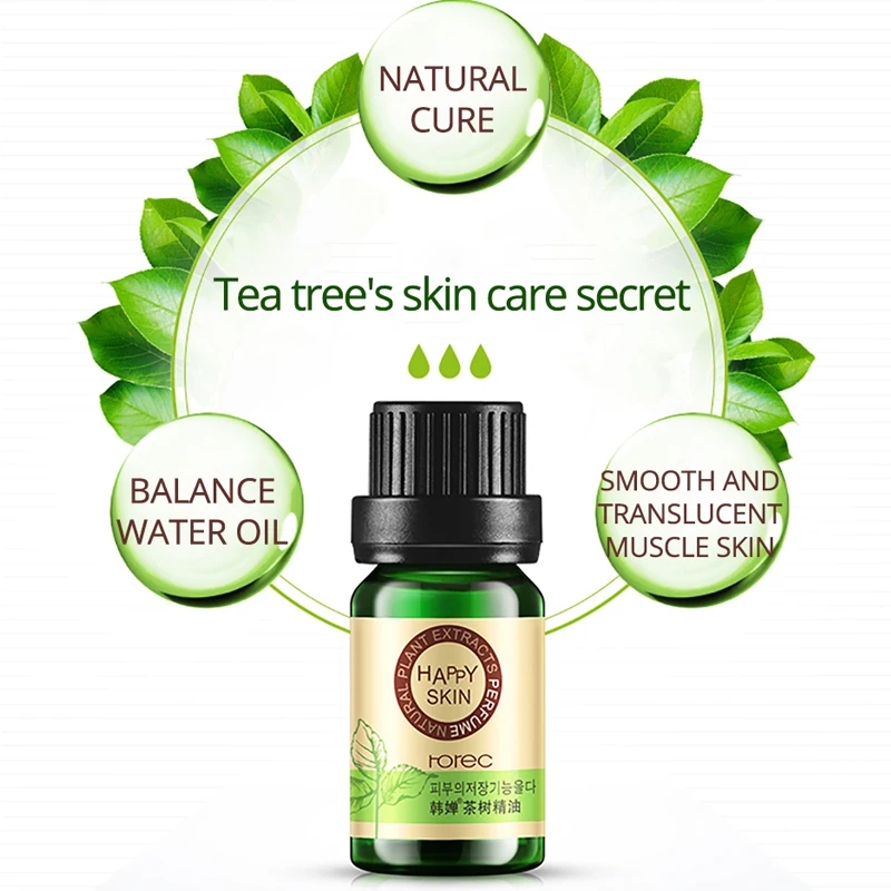 ROREC смесь чайного дерева эфирное масло увлажняющий Faical масло-контроль лечения акне средство для удаления противошрамный пятна уход за кожей лица