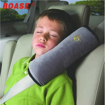

Droshipping 28x9x12cm Baby Children Safety Strap Micro-suede Fabric Car Seat Belts Pillow Shoulder Protection Car-Styling