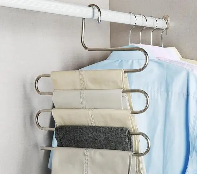 Calças Multifuncionais Armário Rack de Suporte de