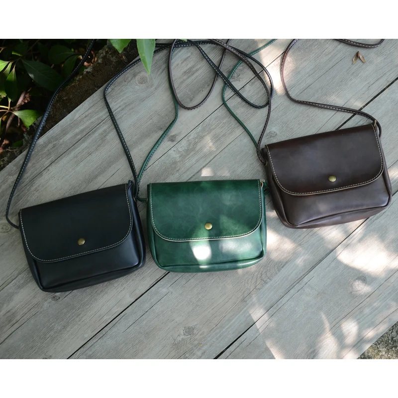 

New 2019 Fashion Retro Girl's Leather Mini Shoulder Bag Messenger Bag Cell Phone Small Mini Square Bag Women Leather Handbags