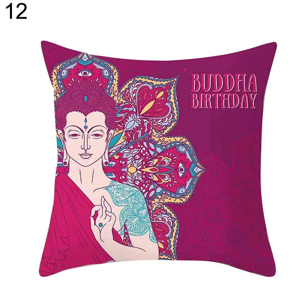Индийский Слон Ганеша Будда поясная подушка чехол для подушки дивана домашний декор