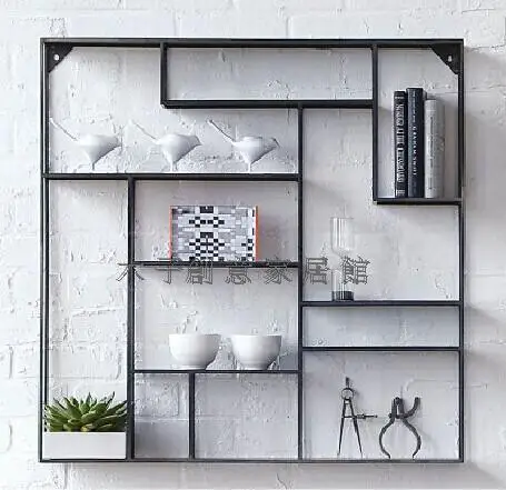 Creative Iron Display Shelf Rack On The Wall Show Living Creative Iron Display Shelf Rack On The Wall Show Living Room Mount
