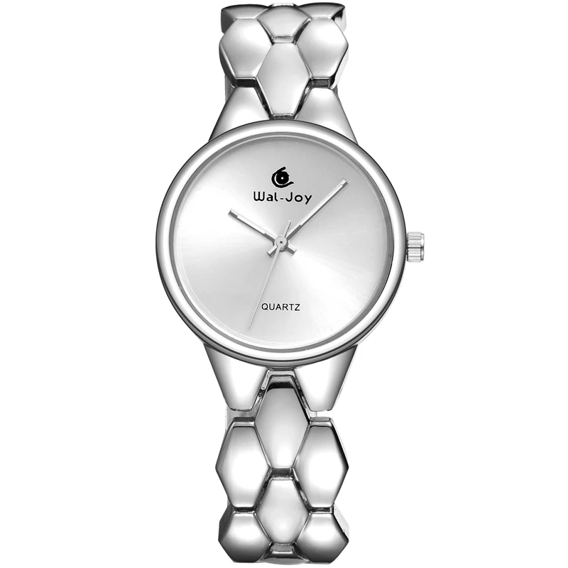 Wal-Joy, брендовые роскошные женские часы, браслет, часы для девушек, элегантное платье, часы, женские водонепроницаемые часы из сплава, кварцевые(WJ9001 - Цвет: Серебристый