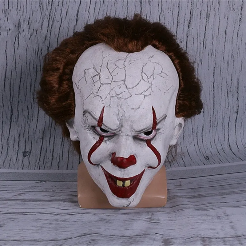 Movie It: Chapter Two Pennywise клоун для косплея Джокер маска Хэллоуин Стивен Кинг это шлем маски для лица