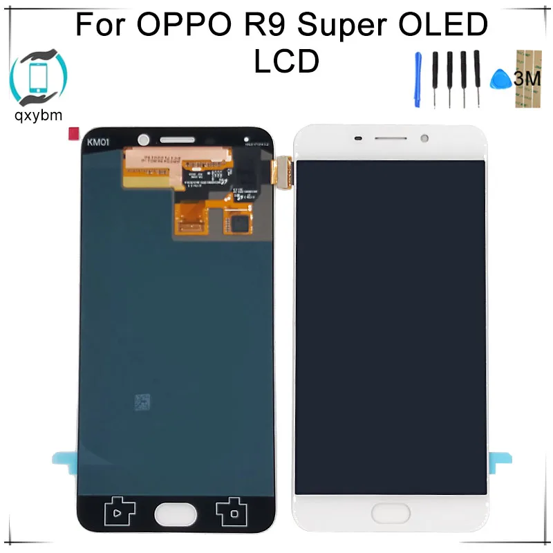 

5.5 inch For OPPO R9 R9m R9tm X9009 LCD Display with Touch Screen Digitizer Assembly Replacement For OPPO R9 Display