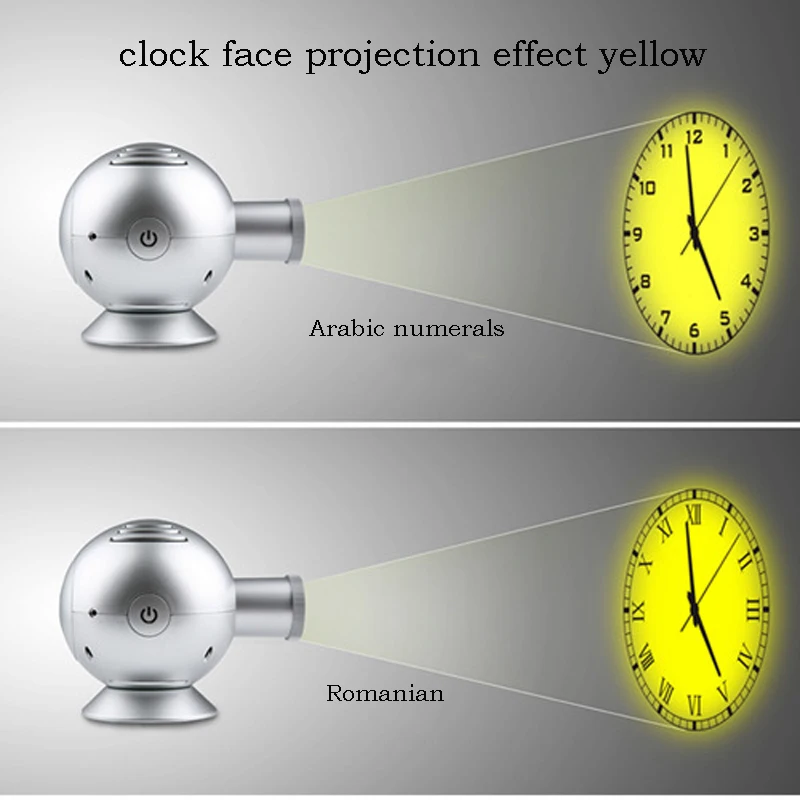 Новые сферические Светодиодные проекционные часы Креативный дом с функцией дистанционного управления Проекционные настенные часы для гостиной кабинет