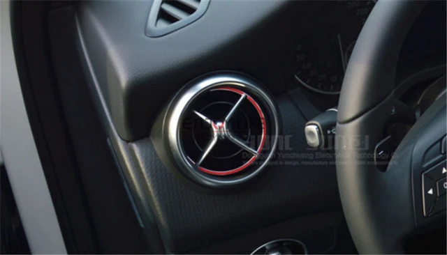 5 stks/set Rood Interieur A/C Air Vent Outlet Ring Cover Trim Sticker voor Mercedes  Benz AB Klasse a180 W168 W169 W176 B200 W245 W246 - AliExpress