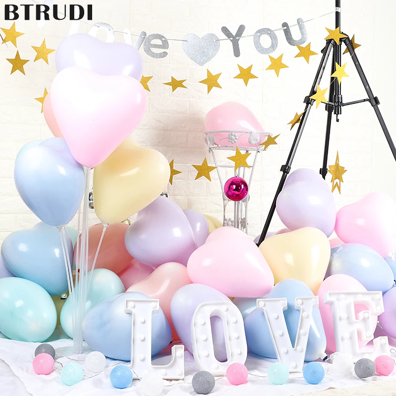 BTRUDI 10 дюймов 30 шт./лот макарун в форме сердца Романтические свадебные утолщенные
