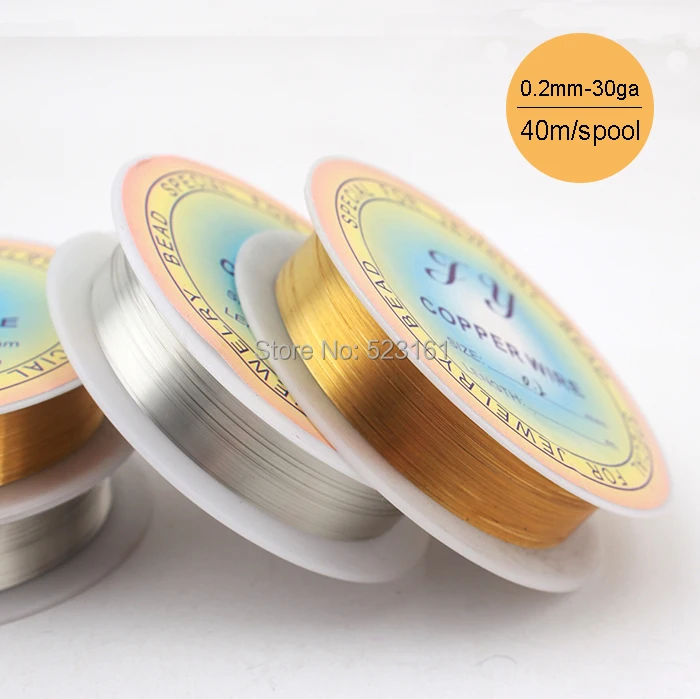 1m x 0.2-2mm Thick Copper Wire Wirework Tiara Craft Beading Jewellery Making