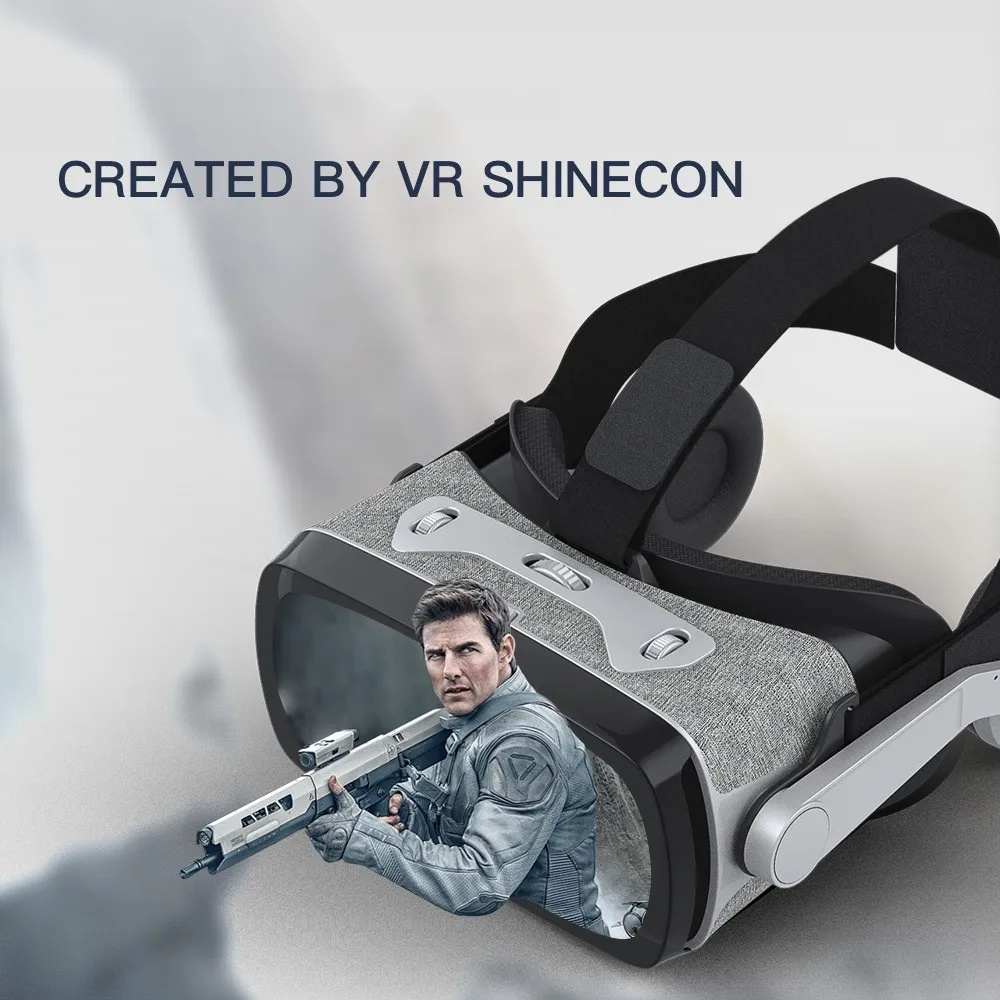 Хит! Shinecon Casque 9,0 VR Очки виртуальной реальности 3D очки Google Cardboard VR гарнитура коробка для 4,0-6,3 дюймового смартфона