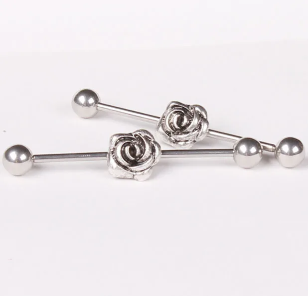 1pc rose tongue ring ear plug tunnel piercing jewelry sexy earring pricing for women joyeria