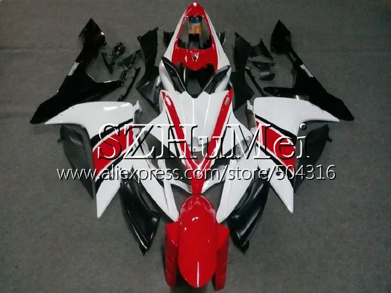 No. 6 Впрыски в продаже белый Комбинезоны Для YAMAHA YZF R1 YZF 1000 R 1 07 08 64SH3 YZF1000 YZFR1 07 08 YZF-1000 YZF-R1 2007 2008 обтекатель - Цвет: No. 6