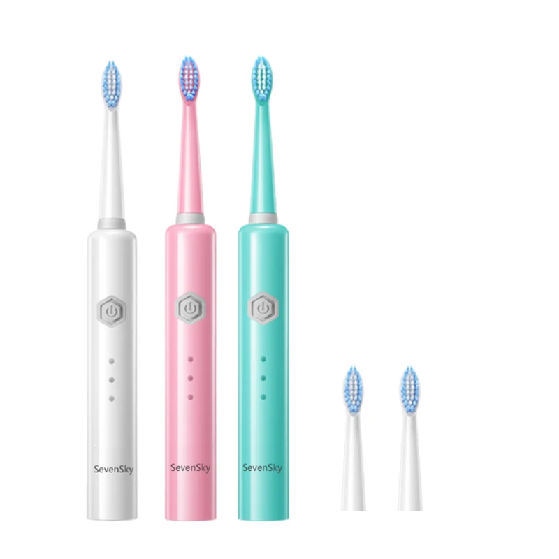 

Electric Toothbrush Waterproof USB Rechargeable Teeth brush Withe 2pcs Replace Teeth brush