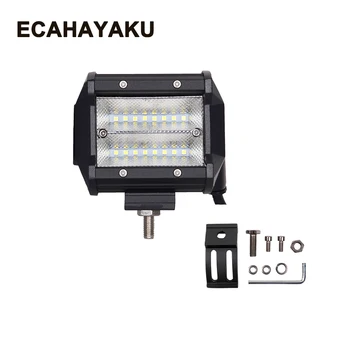 

ECAHAYAKU 2x 4 inch 48W LED Bar LED Work Light Bar for Indicators Motorcycle Driving Off road Boat Car Tractor Truck 4x4 ATV 12V