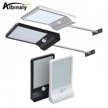 

Albinaly LED Solar Light 36led 450LM PIR Motion Sensor Powered Street Lamps Garden Outdoor Energy Lighting Waterproof Wall Light