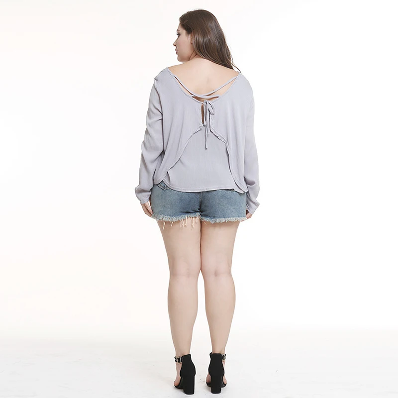 LALA IKAI/плюс Размеры XL 2XL 3XL 4XL 5XL Гэри Лоскутная футболка Для женщин свободные
