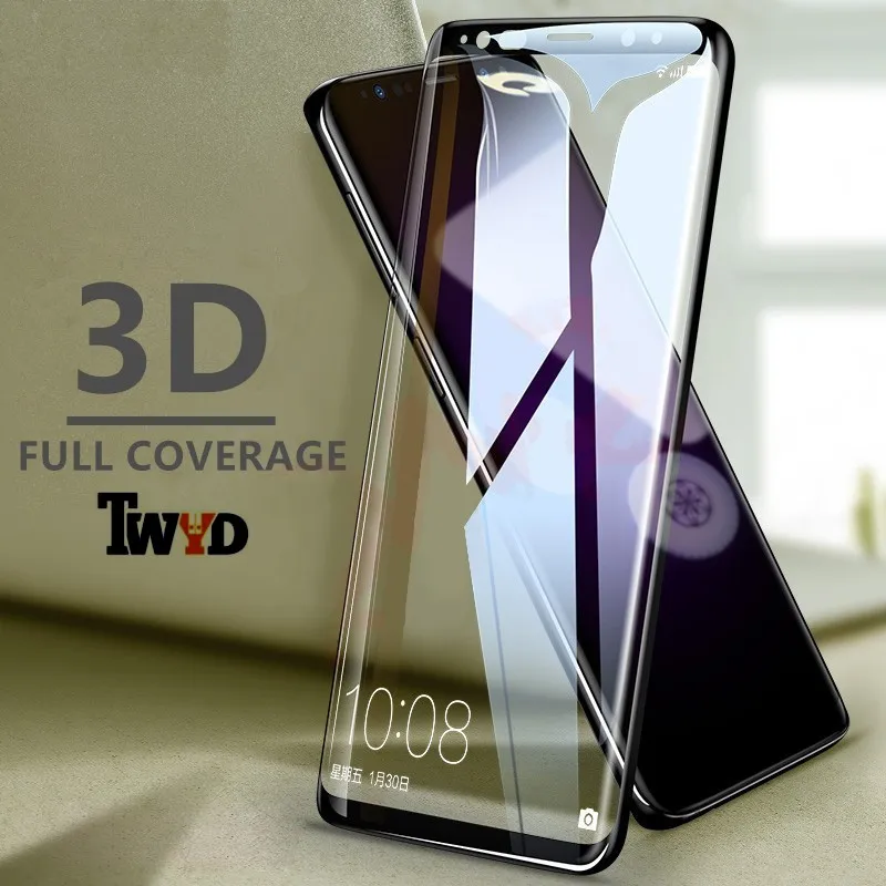 10 шт./лот 3D полное покрытие закаленное стекло протектор для экрана на Samsung Galaxy Note 9
