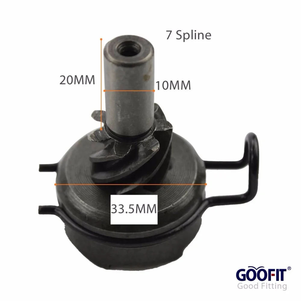 Зубчатый Вал GOOFIT Kick Start 7 Spline для GY6 50cc QMB139 мотовездеходы мотоциклов скутеров