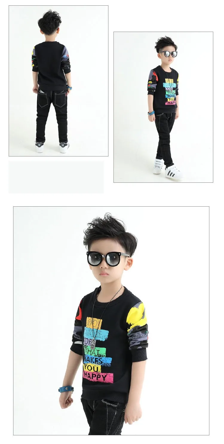 fashion casual new arrival 2017 camouflage patchwork children tops tees boys long sleeve t shirts kids clothes new 2017 spring autumn teenager boys kid t shirt clothes (8)