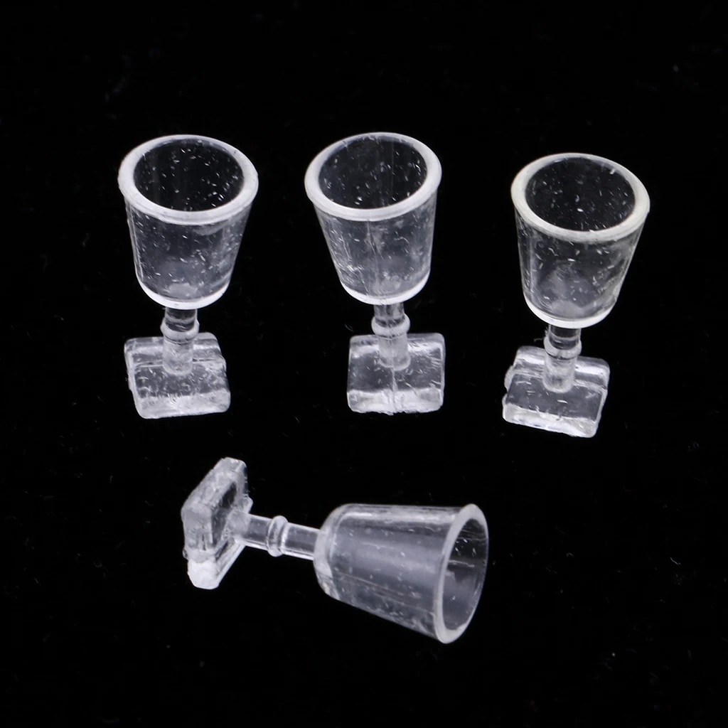1:12 Dolls House Miniature Metal Silver Cup Rack With Goblets & Beer Drink Bottles Models For Mini Bar Pub Life Scene Ornament