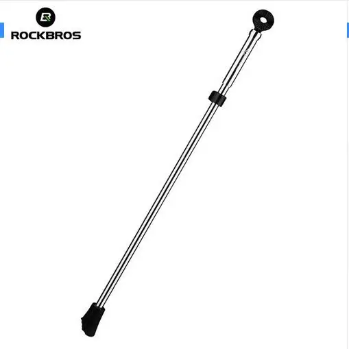 Silver ROCKBROS MTB велосипедный Велосипед Регулируемая противоскользящая подножка карбоновая Стояночная стойка для велосипеда Аксессуары для велосипеда - Цвет: Silver