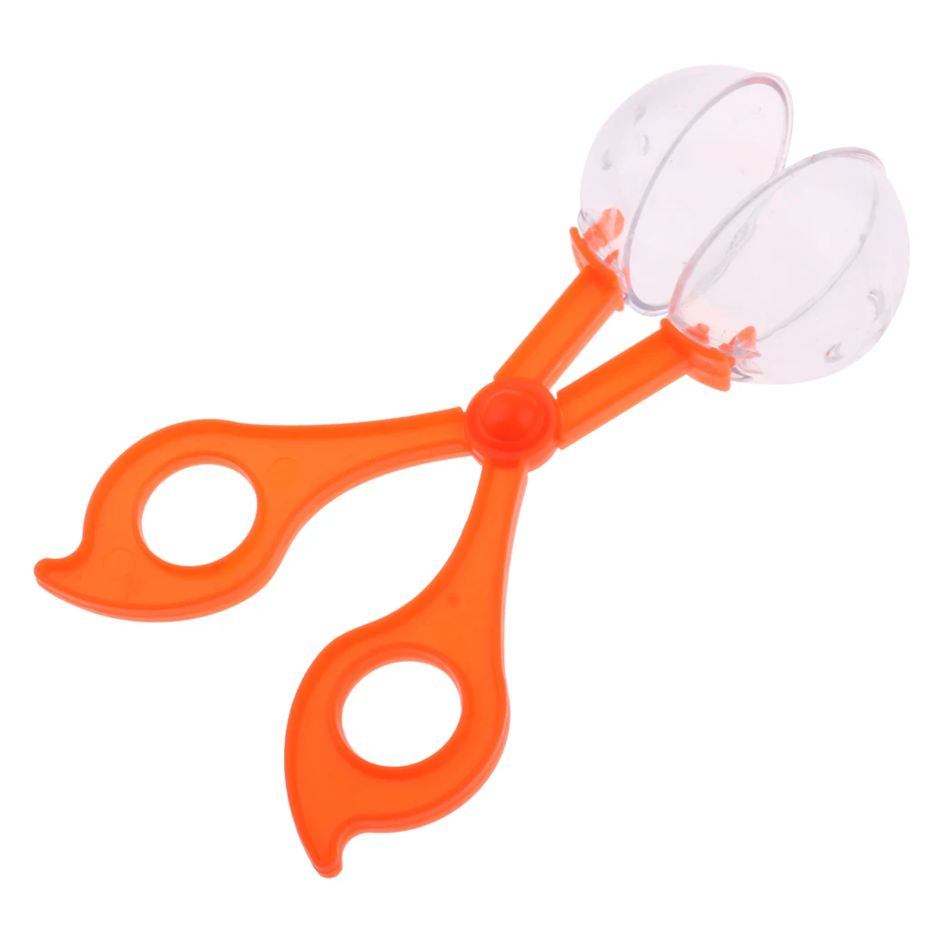 14.5cm Reptile Terrarium Spider Cricket Insects Catch Clamp Anti Bug Trap Aquarium Litter Feeding Cleaning Tools Random Color