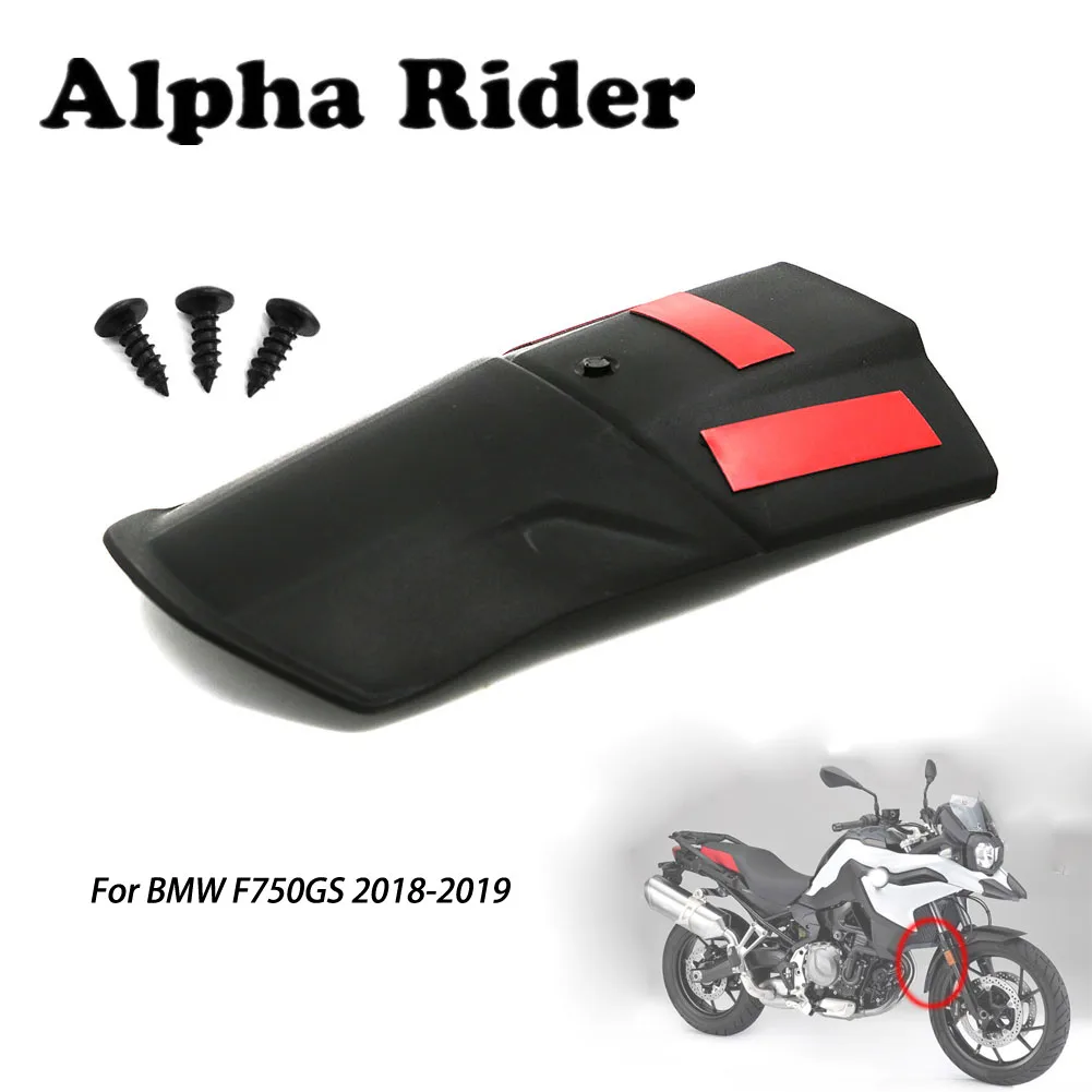 

Motorcycle Front Fender Mudguards Extension Cover Fairing w/ Screws ABS Plastic For BMW F750GS 2018 2019 18 19 Black