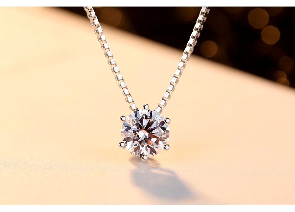 

S925 Sterling Silver Necklace Women's Wild Pendant with Chain Clavicle Chain Silver Accessories GBT02