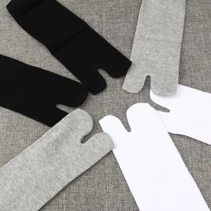 3 пары носков Для мужчин Для женщин кимоно сандалии, держащиеся на ногах за счет перепонки между большим и указательным пальцами Разделение