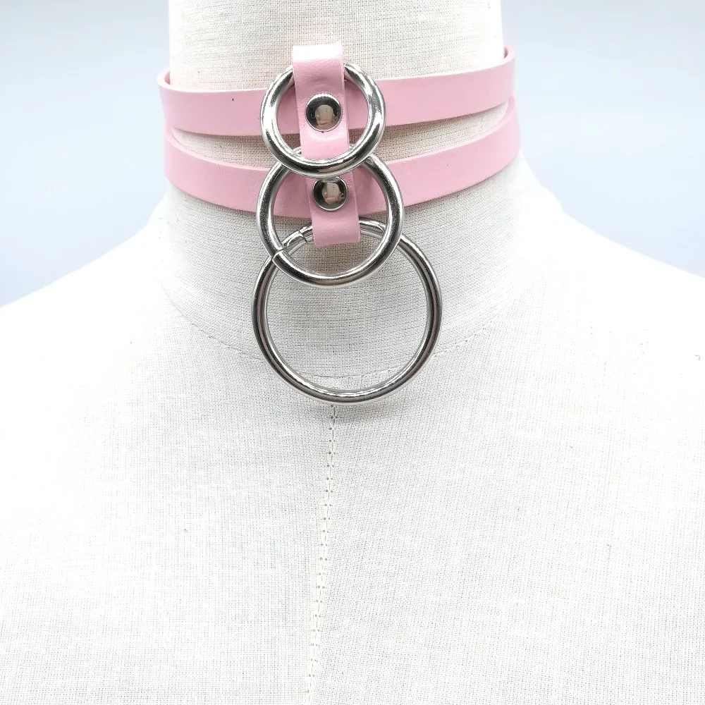 Женское Ожерелье чокер в стиле панк из натуральной кожи|jewelry choker|fashion chokerfashion necklace