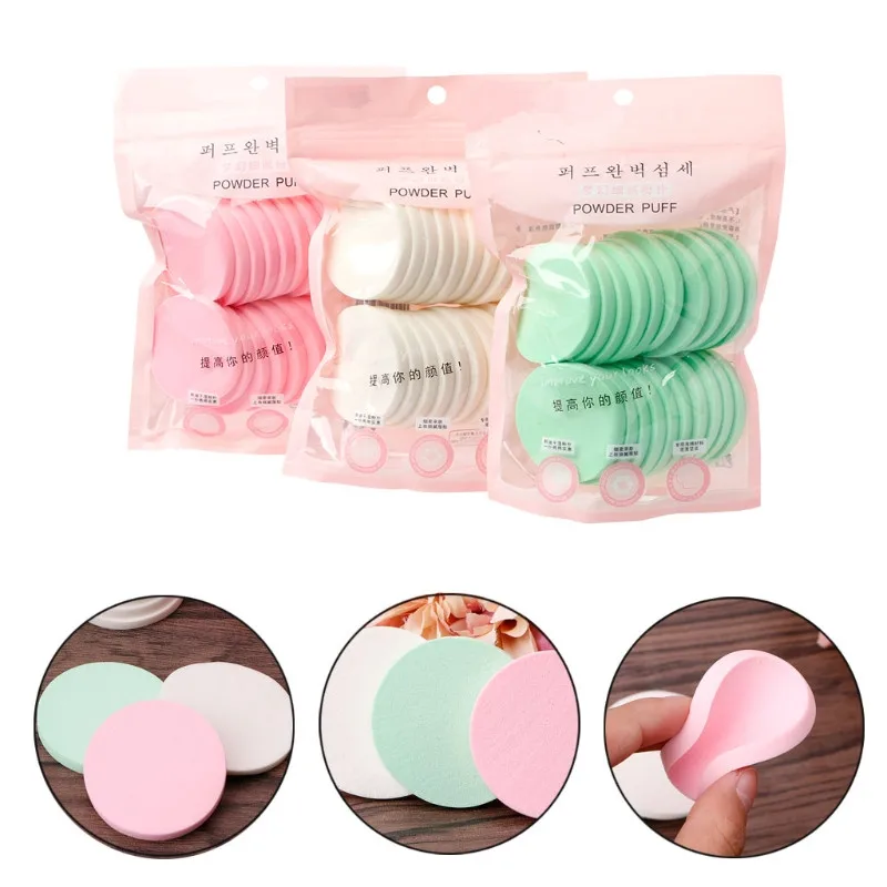 20 шт., Мягкая очищающая губка, натуральный спонж для мытья лица, Новинка