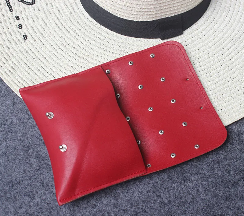 Женская Кожаная поясная сумка с заклепками, стильная поясная сумка для мини-сотового телефона, кошелек pochete celular, черный, зеленый, красный