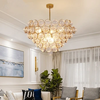 

Modern K9 Crystal Chandelier lighting Luxury Clear Glass Chandeliers Lamp Hanging Light Lustres De Cristal Lamp Hotel Lighting