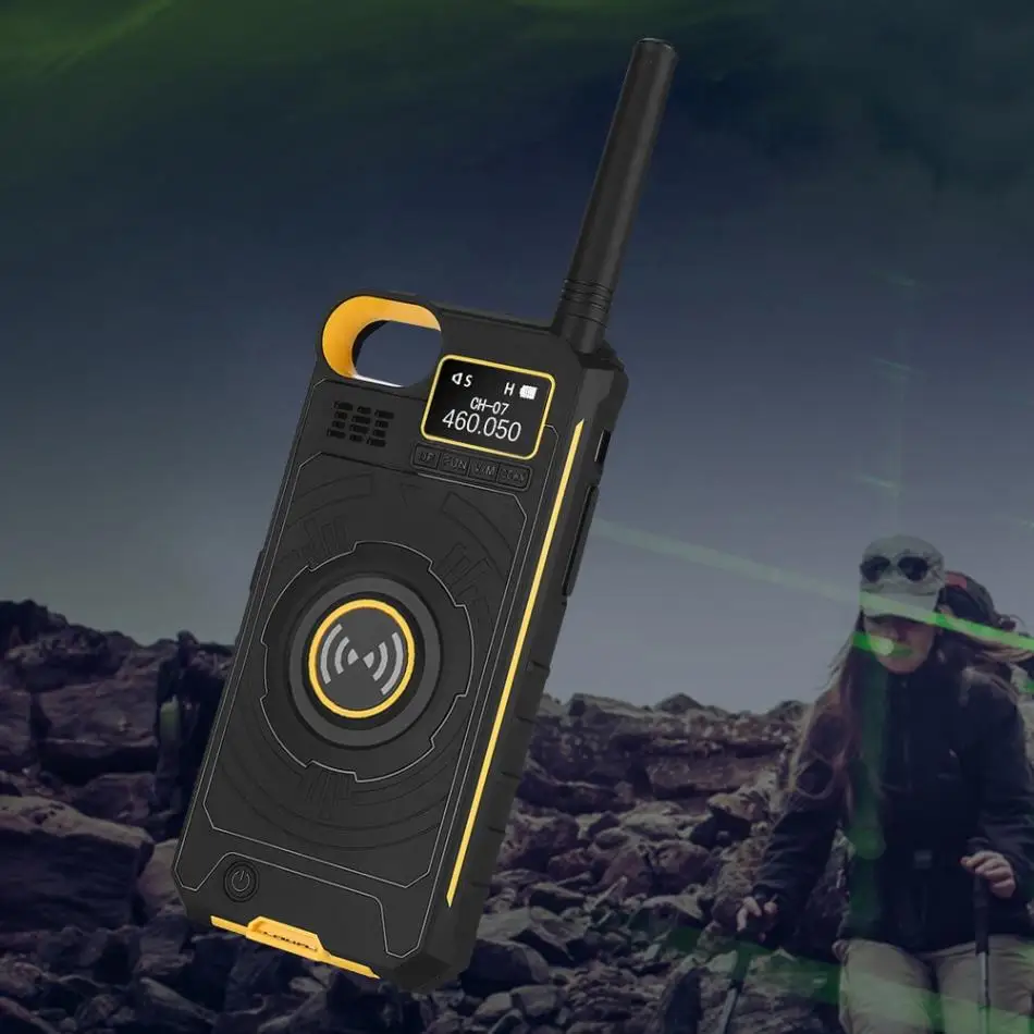 8-канальный Интеллектуальный голосовой трехзащитный дизайн портативная рация для мобильного телефона армейский зеленый желтый