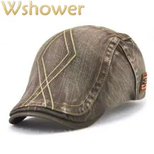 Jamont Повседневное унисекс в английском стиле Стиль хлопка Берет Hat Ретро плоский козырек Кепки Для женщин Для мужчин утконоса кости Демисезонный Gorras